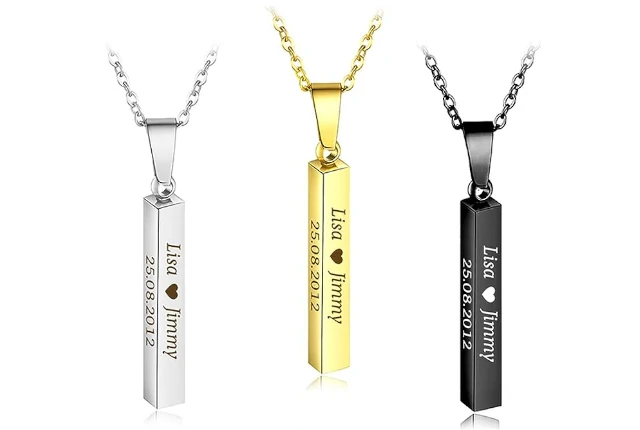 ideas-de-aniversario-de-novios-Collar-de-Barra-Personalizado