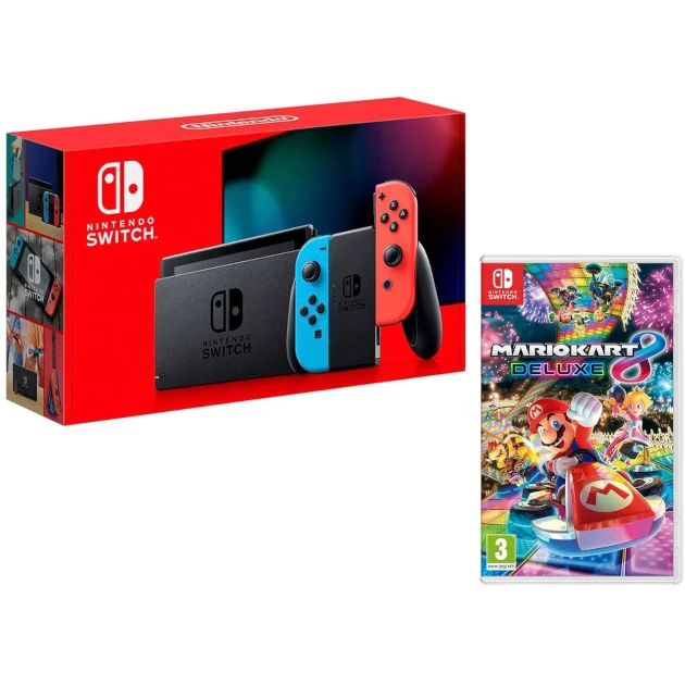 Regalos de navidad consolas de videojuegos Nintendo Switch con Mario Kart 8 Deluxe