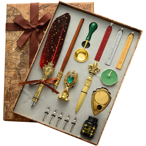 Dariloo Regalos Joyeee Juego de bolígrafos de caligrafía, con bolígrafo vintage de lujo Dariloo Regalos Joyeee Juego de bolígrafos de caligrafía, con bolígrafo vintage de lujo