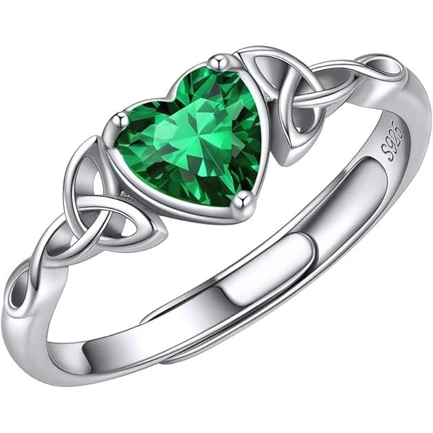 Dariloo regalos para mujer Anillos de plata ajustables Dariloo regalos para mujer Anillos de plata ajustables