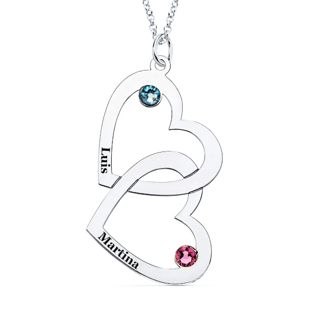 Dariloo regalos para mujer Collares plata con colgantes personalizados