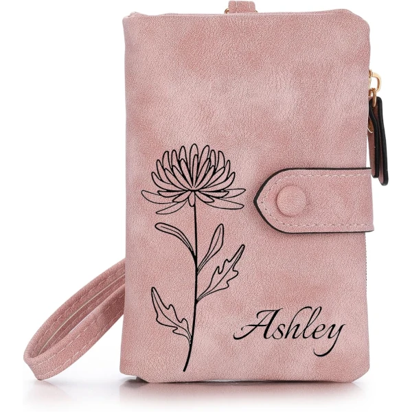 OTXIXTO Billeteras de Cuero Personalizadas para Mujer 